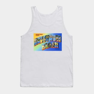 Greetings from Hollywood Beach, Florida - Vintage Large Letter Postcard Tank Top